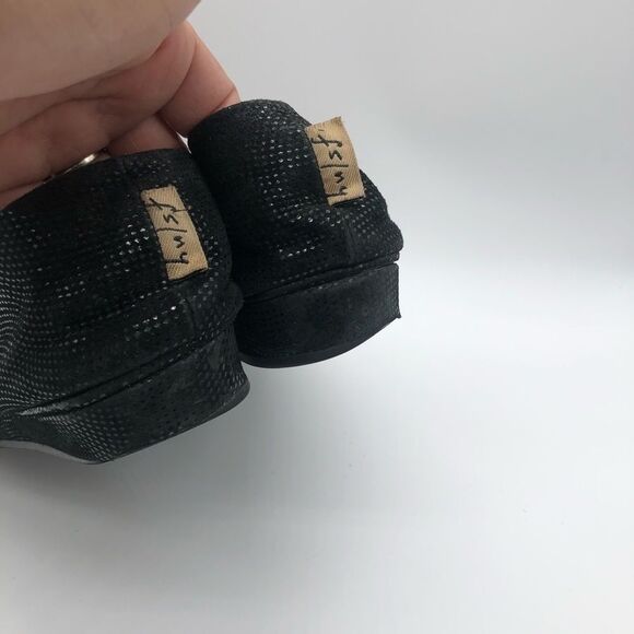 Fs/New York Glittery Black Flats sz9.5 - Picture 5 of 7